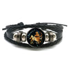 12 Zodiac Signs Leather Bracelet for Men Women Virgo Libra Scorpio Aries Taurus Braided Rope Bracelets Birthday Gift - Image 2
