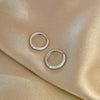 2PCS/Set Gold Color Hoop Earrings for Women Korean Design Crystal Pearl Dangle Earring Jewelry De - Image 9