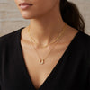 Lucky Horseshoe Necklace Silver Woman' Necklace Jewelry Anniversary Valentine Gift Double Layer Design Shiny Zircon - Image 5