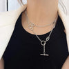 Letter Pig Nose Necklace for Women, European American Light Long Sweater Chain, Choker - Image 5