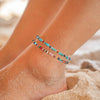 Stone Beaded Anklets Bracelets for Women Handmade Beaded Anklets Boho Beads Ankle Bracelet Summer Jewelry - Image 4