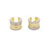 Claws CZ Stud Earrings for Women Gold Color Cubic Zirconia Climber Earrings Lady Ear Cuffs Jewelry - Image 3
