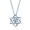 Silver Star of David Pendant Necklace Pave Setting CZ for Women Birthday Gift Jewelry - Image 9