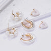 3 Pcs Delicate Imitation Pearl Heart Design Hoop Earrings Vintage Elegant Style Female Dating Earrings Set Jewelry Gifts - Image 4