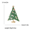 Christmas Rhinestone Christmas Tree Brooches for Women Unisex Enamel Botanical Pin Office Party Friend Gifts Jewelry Accessories - Image 8