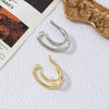 2Pcs Retro Women Piercless Ear Clip Earring Classic Wide C Shape Earcuff Earrings Girl Daily Wear Jewelry Gifts - Image 6