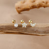 3PCS Women's Stainless Steel Flower Small Stud Earrings Set Outdoor Travel Carnival Party Festival Dressing Gifts - Image 4