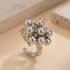 Simple Ccb Small Ball Ring for Women Men Punk Hip Hop Metal Open Finger Ring Female Jewelry Gift - Image 6
