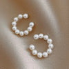 Elegant Imitation Pearl Ear Cuff Clip C-shaped Earrings Non-Piercing Ear Ring Minimalist Earrings for Women Jewelry - Image 2
