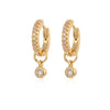Crmya Cute Cubic Zirconia CZ Gold Silver Plated Hoop Drop Earrings For Women Dangle Earring Jewelry - Image 7