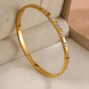 Yupsk 3Pcs/Set 316L Stainless Steel Bracelet With Buling Zircon Inlaid Versatile Stackable Jewelry Gift for Women - Image 9