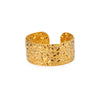 Floral Cuff Bracelet in Stainless Steel with Gold-Tone Finish - Image 18