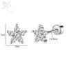 ZS 2pcs/lot Flower Shaped Stud Earrings 316L Stainless Steel Ear Studs Crystal Pearl Cartilage Earring Heart Ear Piercings 20G - Image 7