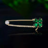 Rhinestone Four Leaf Clover Pins for Women Unisex Plant Animal Star Brooches Event Party Backpack Decoration Clothes Accessories - Image 1