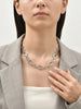 Chunky Stainless Steel Oval Link Bracelets for Women, Gold Plated Minimalist Jewelry - Image 7