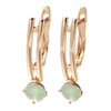 Water Drop Emerald Green Zircon Earrings For Women Rose Gold Color Wedding Jewelry Dangle Earrings - Image 7