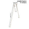 Imitation Pearl Metal Chain Long Tassel C Shaped No Ear Holes Earbone Clip for Women Temperament Clip Earrings Jewelry Korean - Image 6