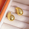 Golden Color Metal Water Droplet Drop Earrings for Women Simple European Unusual Small Dangle Earrings Party Jewelry Gift - Image 1