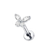 1/5PCS Titanium 16G Mini Butterfly CZ Labret Tragus Cartilage Conch Earring Helix Stud Medusa Piercings Body Jewelry for Women - Image 7