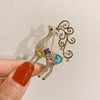 Elk Deer Crystal Pearl Brooches Badges for Women Men Party Festival Animal Pins Corsage Christmas and Year Gifts - Image 4
