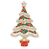 Christmas Sparkling Crystal Botanical Brooch Rhinestone Pearl Christmas Tree Pin Men and Women Accessories Holiday Gift - Image 12