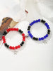 2 pcs of Spider Pendant Herat Shape Magnet Bead Elastic Couple's Bracelets, Bff Jewelry Gift - Image 16