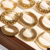 Stainless Steel Textured Metal Round Hoop Earrings for Women Gold Color Geometric Circle Earrings Jewelry - Image 2