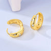 Earring Gold Series Silver Round Hoop Earring Moon Stars Teardrop Cladda Heart Earring For Women Jewellery - Image 2