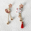 Anime Ghost Kill Earrings Cherry Blossoms Fox Classy Bracelet Cosplay Party Accessories - Image 6