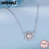 Silver Snowflake Jewelry Necklace Earrings Ring For Women, Sparkling Cubic Zirconia 3-Piece Gift Set for Women Xmas - Image 4