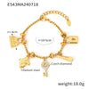 316L Stainless Steel Heart Charm Bracelet with Crystal Accents - Image 9