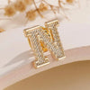 2PCS Metal Initial A To Z 26 Letters Pin Suit Shirt Collar Lapel Brooch Pin Badge Jewelry For Men Women Accessories - Image 14