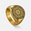 The Seal of the True God The Sigil of Ameth Sigillium Dei Emeth Ring Amulet Talisman Laser Marking Stainless Steel Rings - Image 4