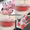 Gege Bear Pink Rabbit Velvet Matte Lip Cream Black Rabbit Water light lip glaze matte mirror pendant lipstick lip gloss - Image 12