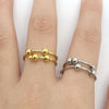 Punk Rings For Women Men Spiral Fidget Beads Ring Jewelry Rotate Freely Stainless Steel Ring Gift - Image 2