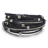 Star Shaped Stackable Multilayer Leather Bracelet for Women Black Wrapped Chain Bangle Daily Jewelry Gift - Image 7