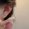Sliver Color Butterfly Ear Clip for Women Sparkling Zircon Star Pendant Cartilage Clip Earring Ear Cuff Jewelry Gifts - Image 8