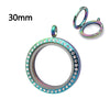7pcs/lot Magnetic Closure 20mm/25mm/30mm/38mm Stainless Steel Floating Memory Locket Pendant 5 Colors Can Choose - Image 15
