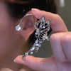 Butterfly Ear Cuff Clip with Crystals No Piercing - Image 7