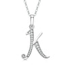 26 English Letter Zircon Pendant Necklace Temperament Personality Necklaces Jewelry Gift - Image 28