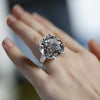 Solitaire Round cut Lab Diamond Ring Silver Engagement Wedding Band Rings for women Bridal Party Jewelry Gift - Image 1
