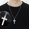 Stainless Steel Cross Pendant Necklace Punk Hip Hop Jewelry Gift for Women Men Boys Girls Link Chain Charm Cool - Image 1