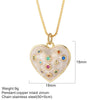 Stainless Steel Chain Necklace with Colorful Pendant Designs - Image 8