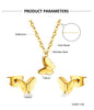 Necklaces Jewelry Sets For Women Girls Stainless Steel Pendant Necklaces And Earrings 2 Pieces Sets Wedding Party Jewelry Gifts - Image 42