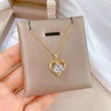 Heart Stainless Steel Zirconia Necklaces For Women Girls Love Gold Color Metal Necklace Party Birthday Daily Jewelry - Image 21