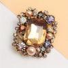 Stylish Style Sparkling Rhinestone Brooch Unisex Individual Pin Accessory - Image 1