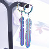 Rainbow Hoop Boucle Oreille Heart Snake Charm Earring Stainless Steel Earrings For Women Men Kpop Accessories Gift - Image 12