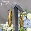 Large Gold-Tone Copper Hoop Earrings in 55 x 49 mm - Image 8