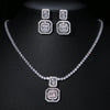 Noble Cubic Zircon Jewelry Set Bridal Wedding Party For Female Fascinating Dress-Up Geometry Shape Elegant Ornament - Image 21