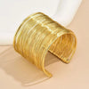 Vintage Hyperbolic Layered Wide Wire Bracelet Cuff Bangle for Women Exaggerated Wrist Wrap Bangle Hand Jewelry Gift - Image 3